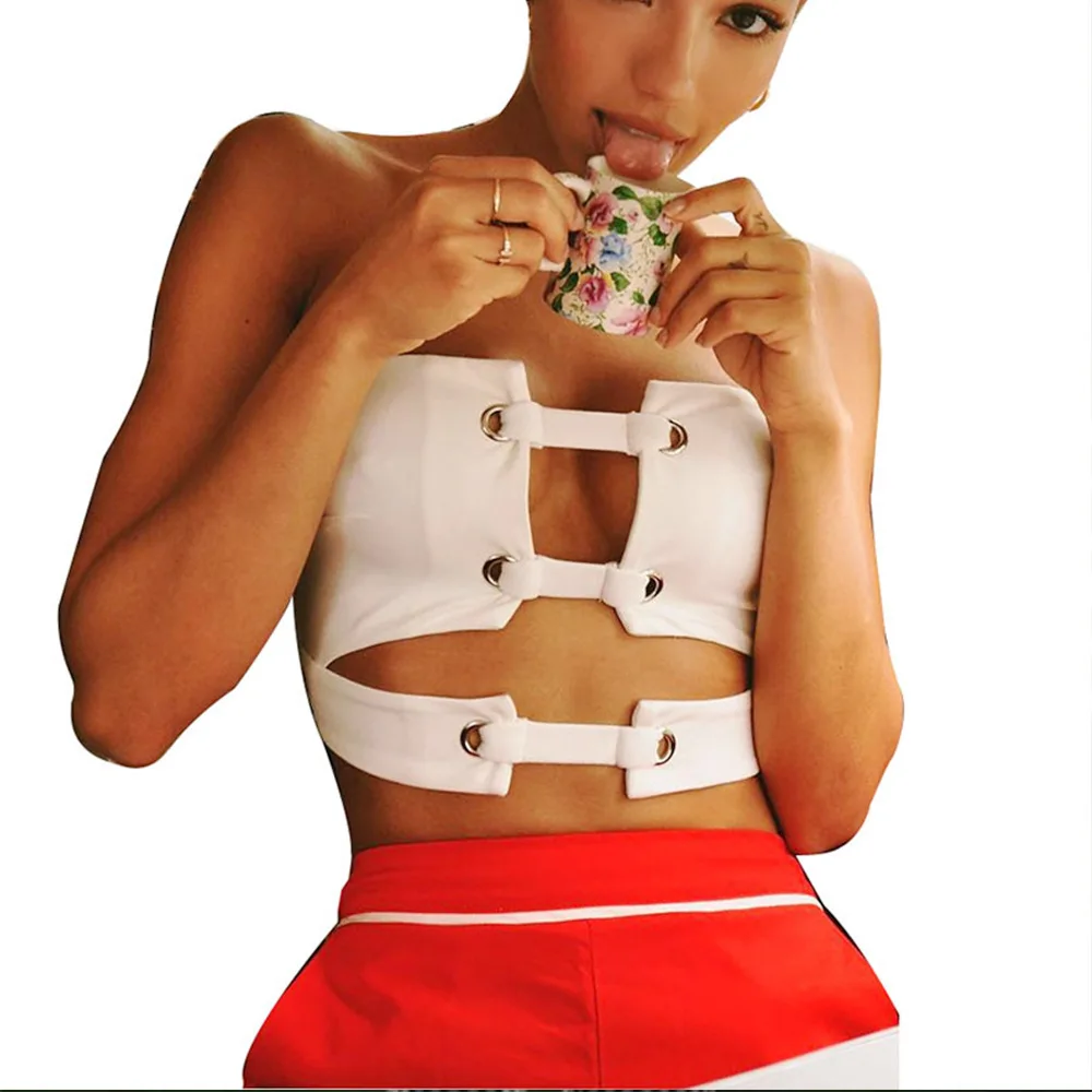 Женские белые облегающие топы без рукавов с открытой спиной сексуальные модные