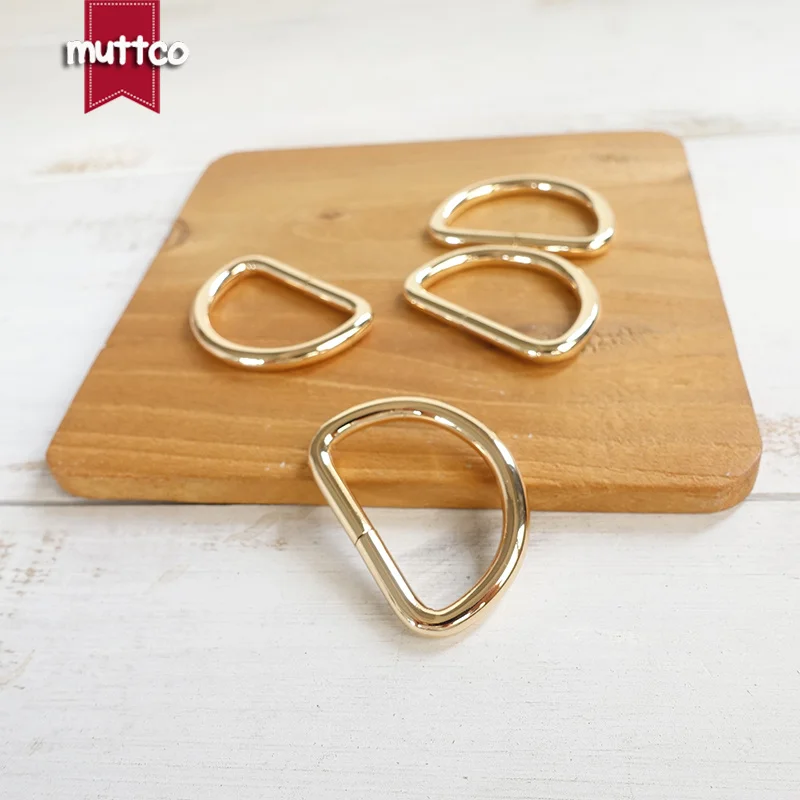 Dee Rings 3.0cm webbing for DIY Dog Collar Unwelded Golden D-Rings Straps Sewing Accessories D Shaped metal buckle DK-030G | Дом и сад