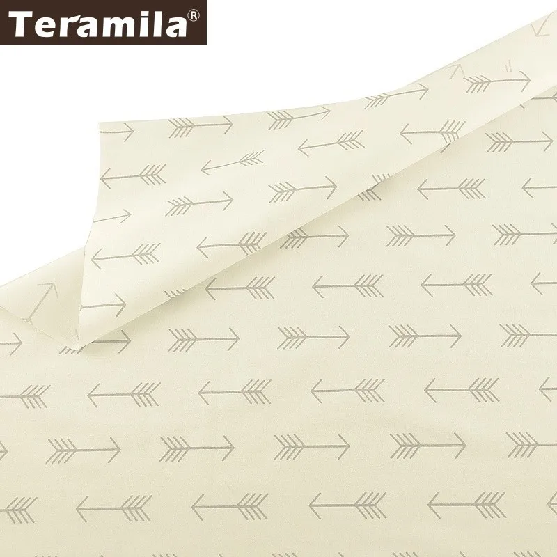 Фото Teramila напечатанные стрелки 100% хлопок саржевая ткань метры Algodon DIY Одежда Tecido