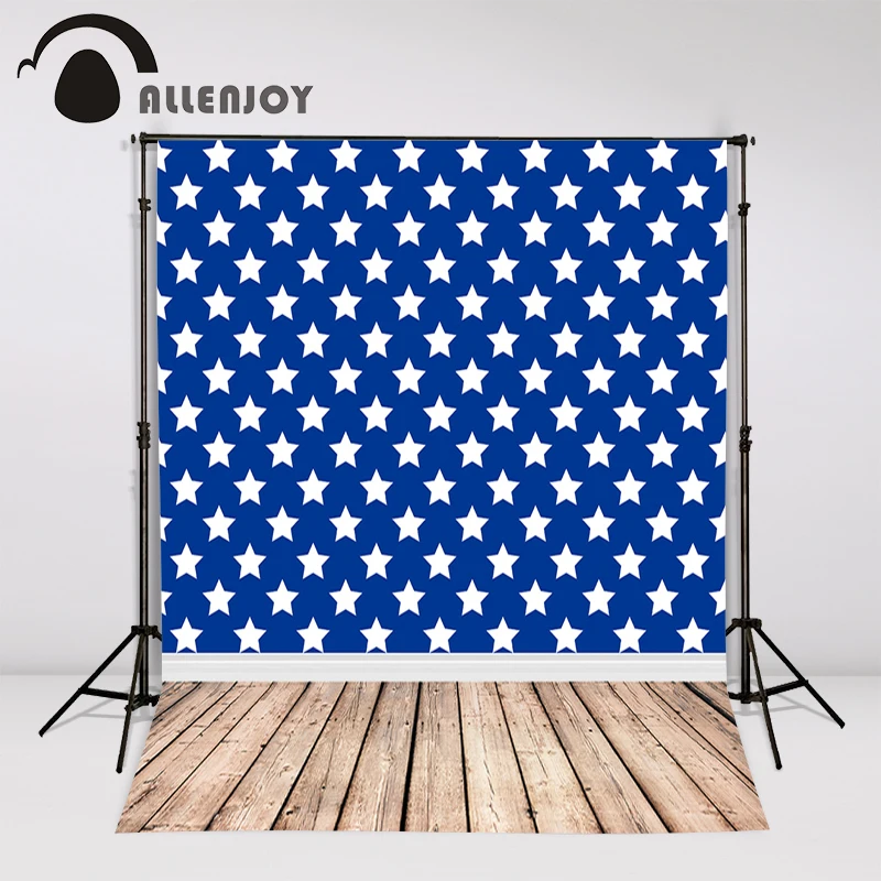 Allenjoy Фото фоны синяя звезда узор дерево мальчик Прохладный фотосессия для