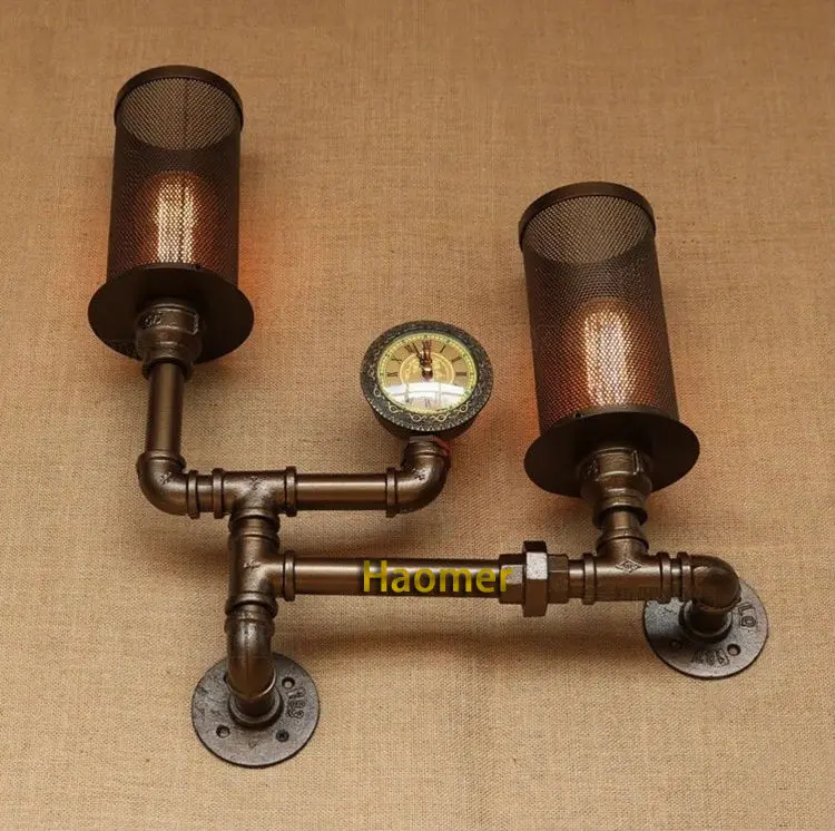 Настенный ретро светильник в стиле лофт Эдисона металлический винтажный