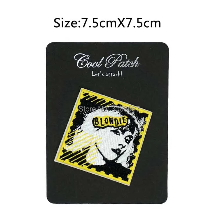 Почтовая печать Blondie 3 &quot аппликация в стиле хиппи рок панк ретро термоклейкая