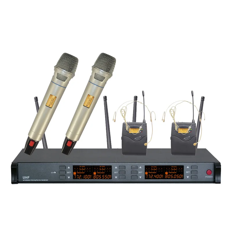 Packet mail R 841 Двухканальный беспроводной микрофон динамик два микрофона|microphone