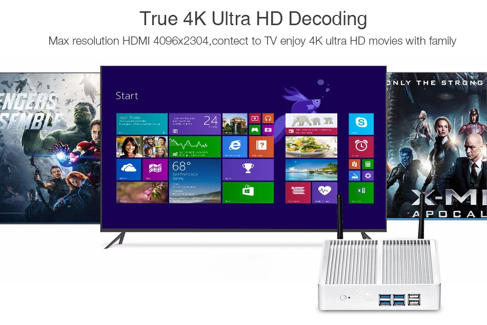 Мини-ПК Core i3 7100U i5 7200U 4K Windows 10 мини-компьютер HD graphics 620 minipc Безвентиляторный windows PC wifi HDMI USB 2,5 дюймов hdd