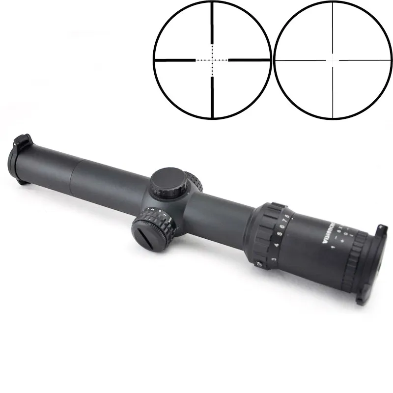 Visionking FFP Rfilescope 1-8x26 супер компактный прицел для винтовки W/D Picatinny 21 мм кольца откидная крышка низкий замок башни охотничий прицел