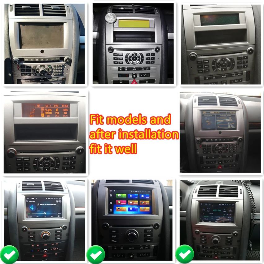 4 грамма Android 9,0 9,1 Автомобильный DVD стерео плеер для peugeot 407 2004-2010 gps навигация WiFi Bluetooth Автомобильный мультимедийный Видео Аудио