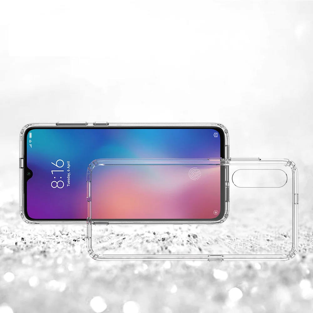 Для Xiaomi 9 чехол Mi9 ударопрочный Прозрачный жесткий тонкий прозрачный защитный Mi