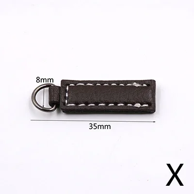 Meetee 10 шт. 20-40 мм кожаный молния головной ползунок Съемник DIY сумка Украшение Подвеска для застежки-молнии ручной работы аксессуары для одежды BD507