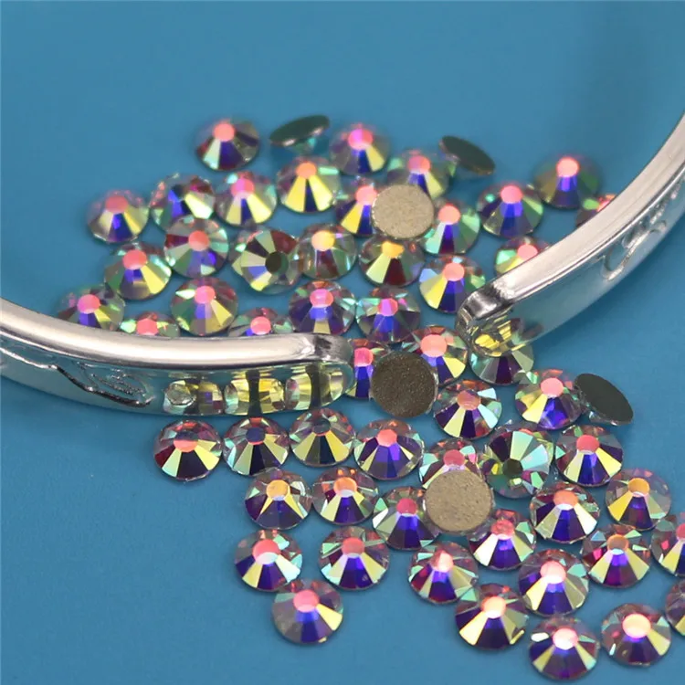 Смешанный размер стразы Yanruo для дизайна ногтей плоская задняя крышка без клея 3D