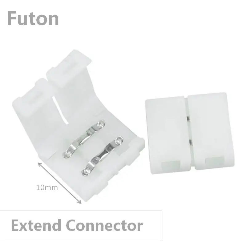 2Pin 10 мм ширина светодиодные ленты Разъем без пайки светодиодный разъем (L/тройник