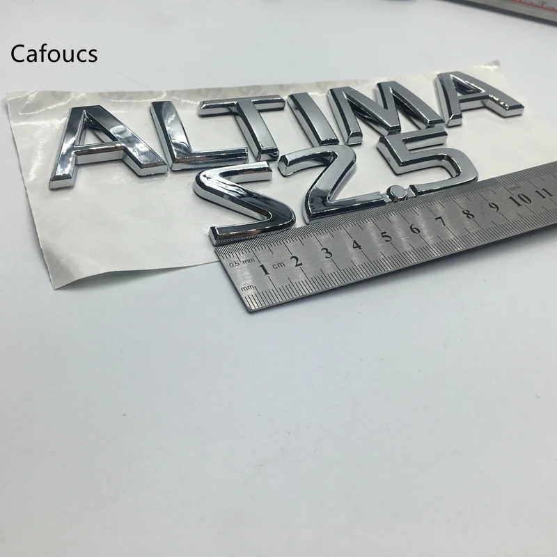 Cafoucs для Nissan Altima 2 5 S 2.5S сзади хромированная эмблема бейдж логотипом знак |
