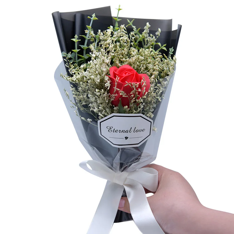 Flone миниатюрный искусственный высушенный цветок мыло роза Хрустальная трава