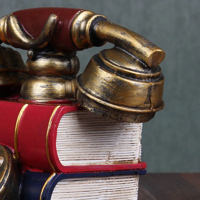 Ретро полимерная телефонная Статуэтка Копилка винтажная монета банка телефон