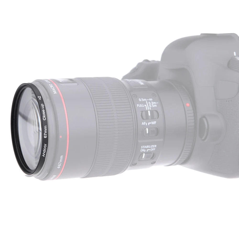 Макрофильтр Andoer 58 мм + 1 2 4 10 с мешком для Nikon Canon Rebel T5i T4i EOS 1100D 650D 600D DSLRs|filter set|andoer