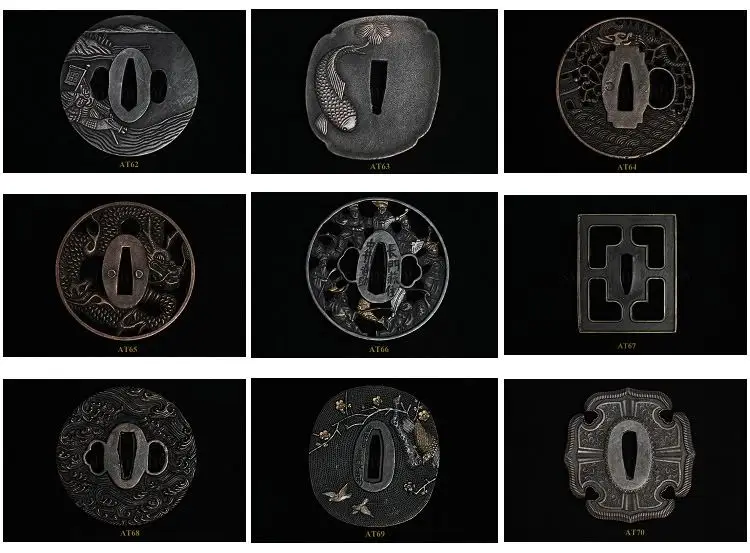 Аксессуары для японского самурайского меча-Сплав TSUBA (более 100 шт. на выбор) | Дом и