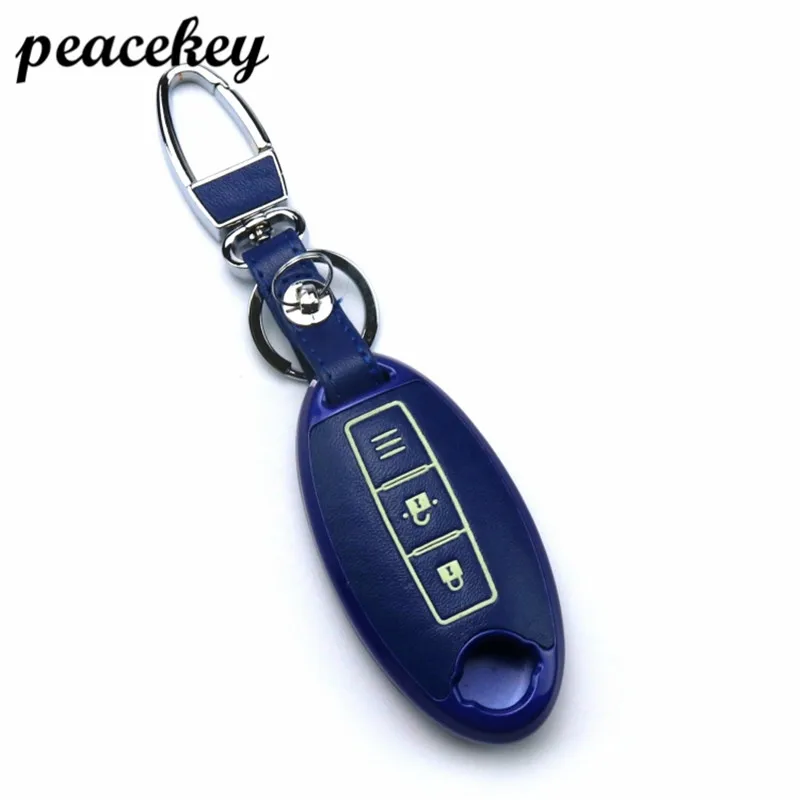 Кожаный чехол для автомобильного ключа Peacekey Nissan Infiniti Altima qashqai x trail tiida almera juke note