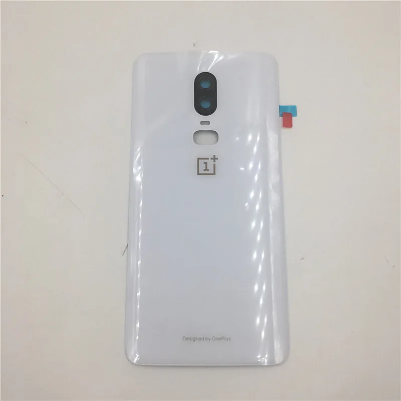 Mirror White Оригинальное 3D стекло для Oneplus 6 six, чехол на батарейку, задняя крышка, чехол для телефона, чехол для One Plus 6, запасные части - Цвет: Mirror White