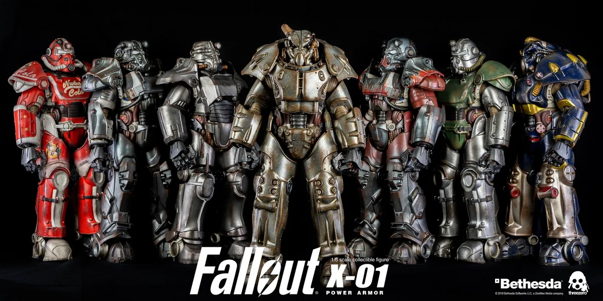 Оригинальная фигурка ThreeZero 1/6 Fallout 4 X-01, мощная броня, меха бетеста, коллекция, фигурка для фанатов, подарок на праздник