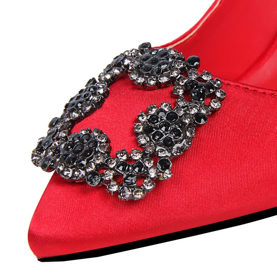 BIGTREE/летние женские туфли на высоком каблуке с острым носком туфли-лодочки