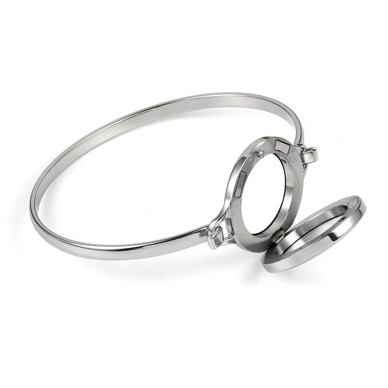 URSJEWELRY Новое поступление 316L нержавеющая сталь 25 мм магнитный серебряный цвет плавающие медальоны живой медальон памяти браслет браслеты