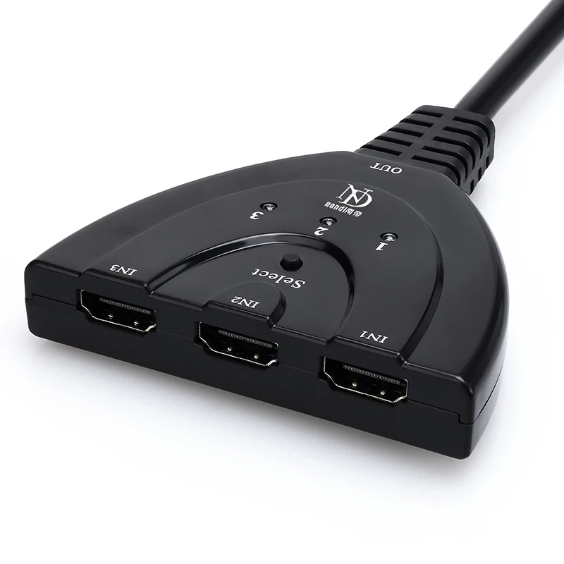 Hdmi хаб HDMI сплиттер Авто переключатель 3 порта с 1080P 3D кабель адаптер конвертер для
