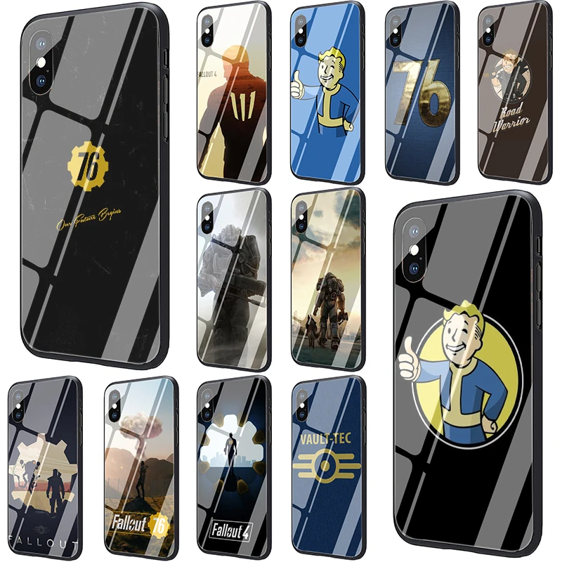 Чехол для телефона из закаленного стекла Fallout чехол для iPhone 5 5S SE 6 6s 7 8 Plus X XR XS 11 pro Max