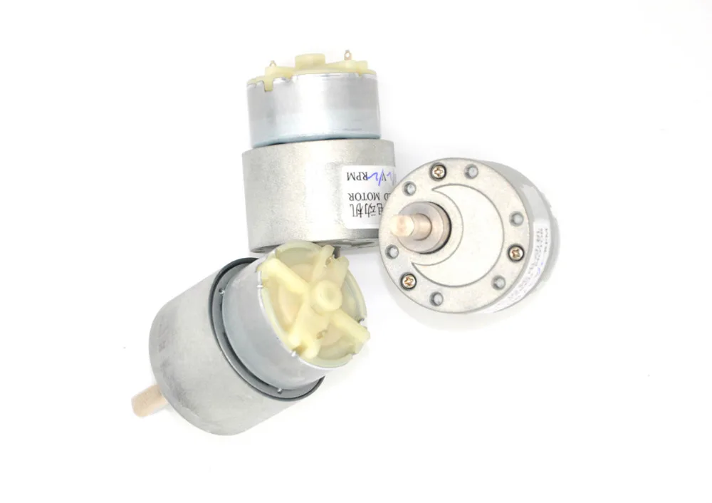 Бесплатная доставка 37GB 37MM 12V DC 120RPM Коробка передач с высоким крутящим моментом Электрический фотомотор