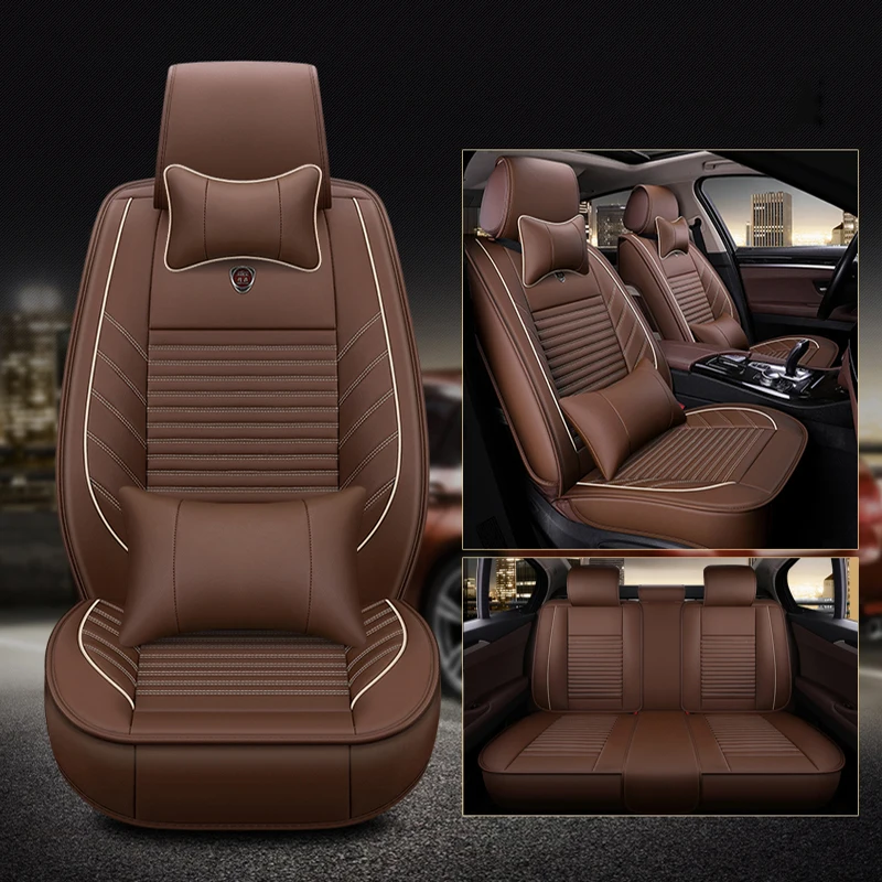 

WLMWL Universal Leather Car seat cover for Volvo all models s60 s80 c30 s40 v40 v60 xc60 xc90 xc70 car styling All car model