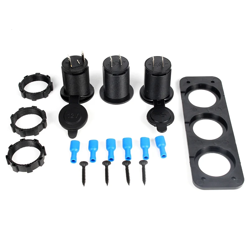 Двойной USB мотоциклетный прикуриватель автомобильный зарядное устройство +