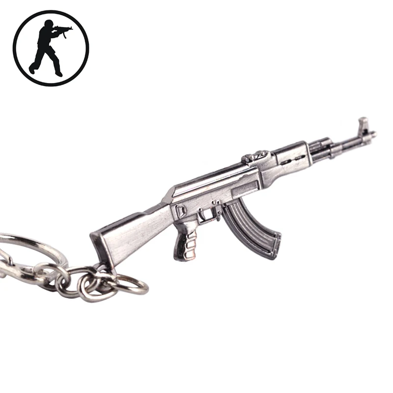 Новинка брелок для ключей CS GO AK47 мужской Снайпер M4A1 | Украшения и аксессуары
