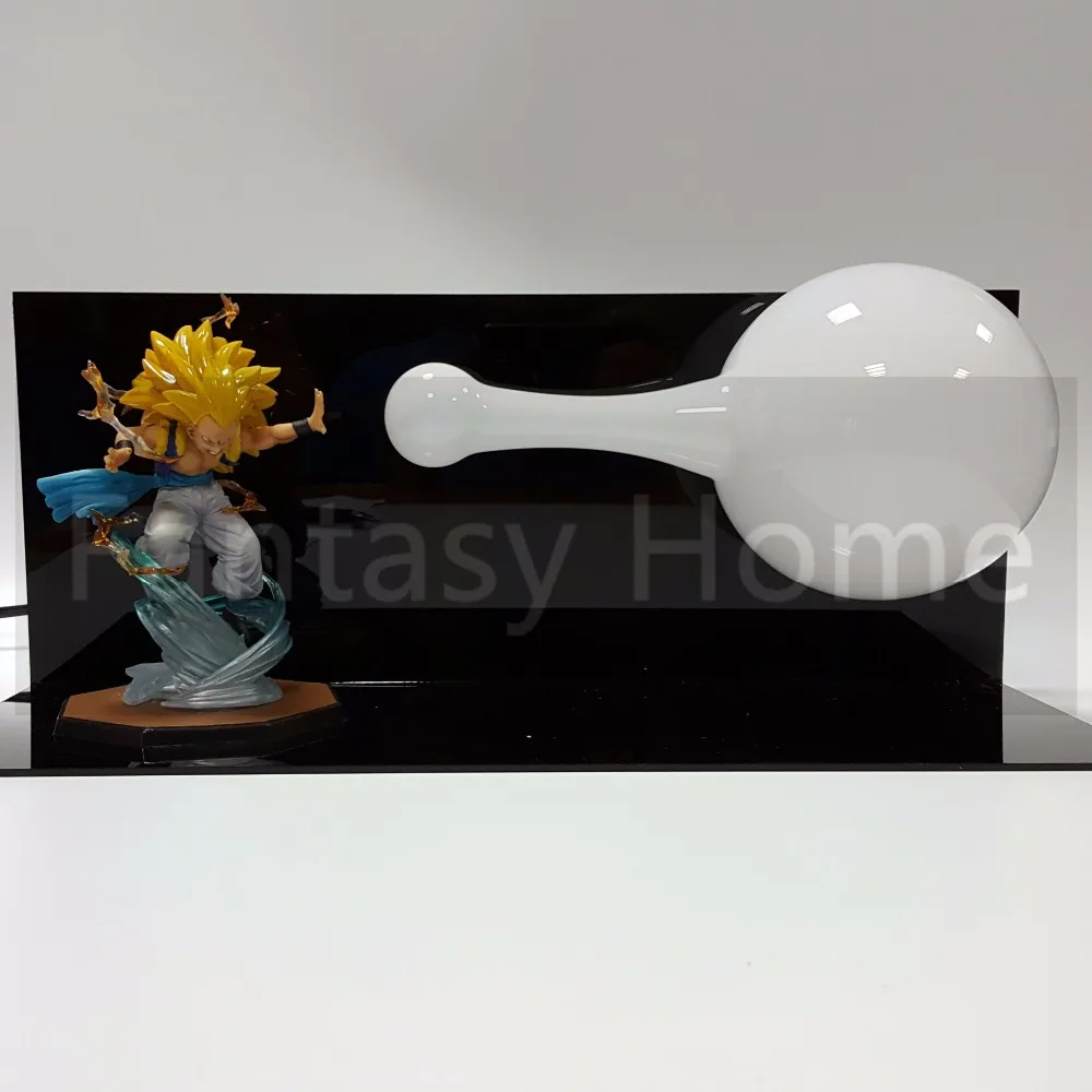 Dragon Ball Z экшн-фигурка Gotenks DIY игрушка-дисплей Dragonball Super Saiyan Figuras DBZ фигурка + лампа