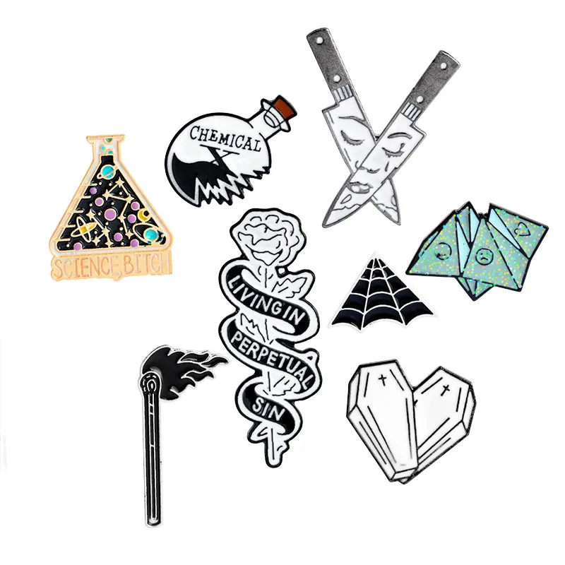 Кинжал для лица оригами игра Cobweb Science Beaker роза Гробовое сердце подходящая Заколка