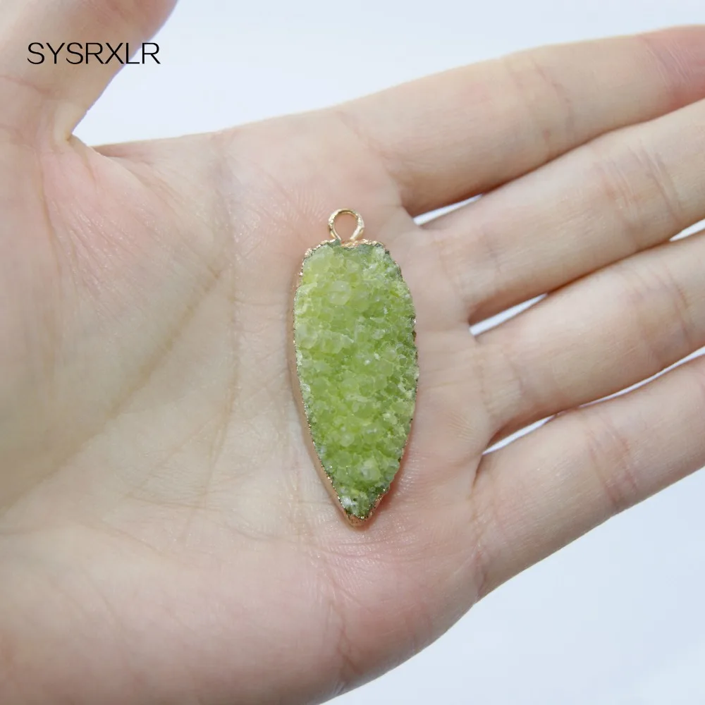 Модный Шарм натуральный кристалл каменный друзовый соединитель геодезический