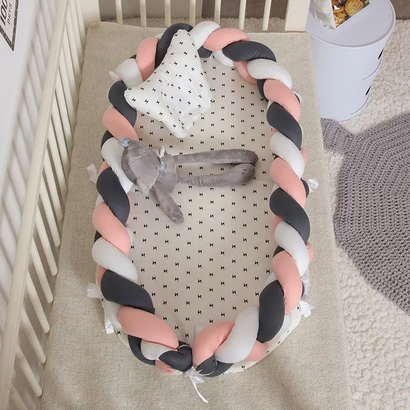 Style 9 Portabel Детские гнездо кровать для новорожденных детская кроватка, не замненная Детская мозаика удаляемый моющийся спальная кровать-экспонат бамперы - Цвет: Style 9