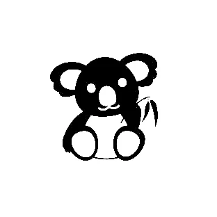 12x12 см наклейки Koala Bear с бэмбо на окно наклейка искусство стайлинга автомобиля