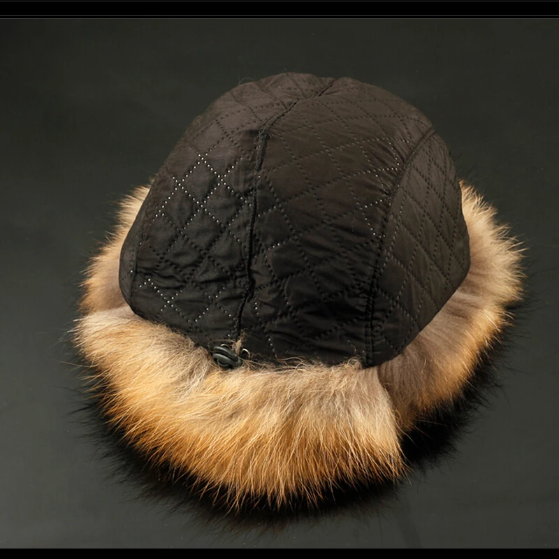 Мужские шапки с натуральным лисьим мехом знаменитый бренд зимняя теплая