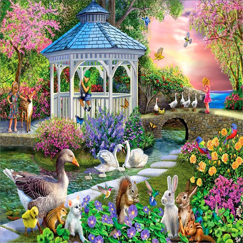 % Сделай Сам 5D алмазная Картина Вышивка крестом квадратная мозаика Алмазная