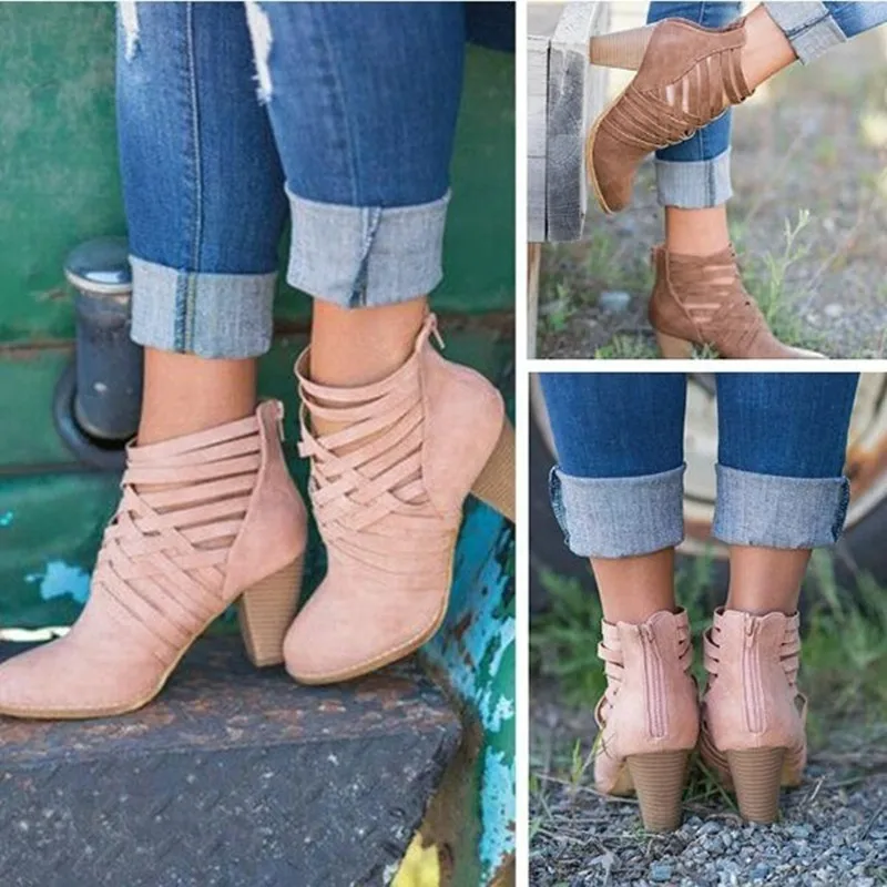 2019 пикантные женские мотоциклетные ботинки на высоком каблуке для вечеринок