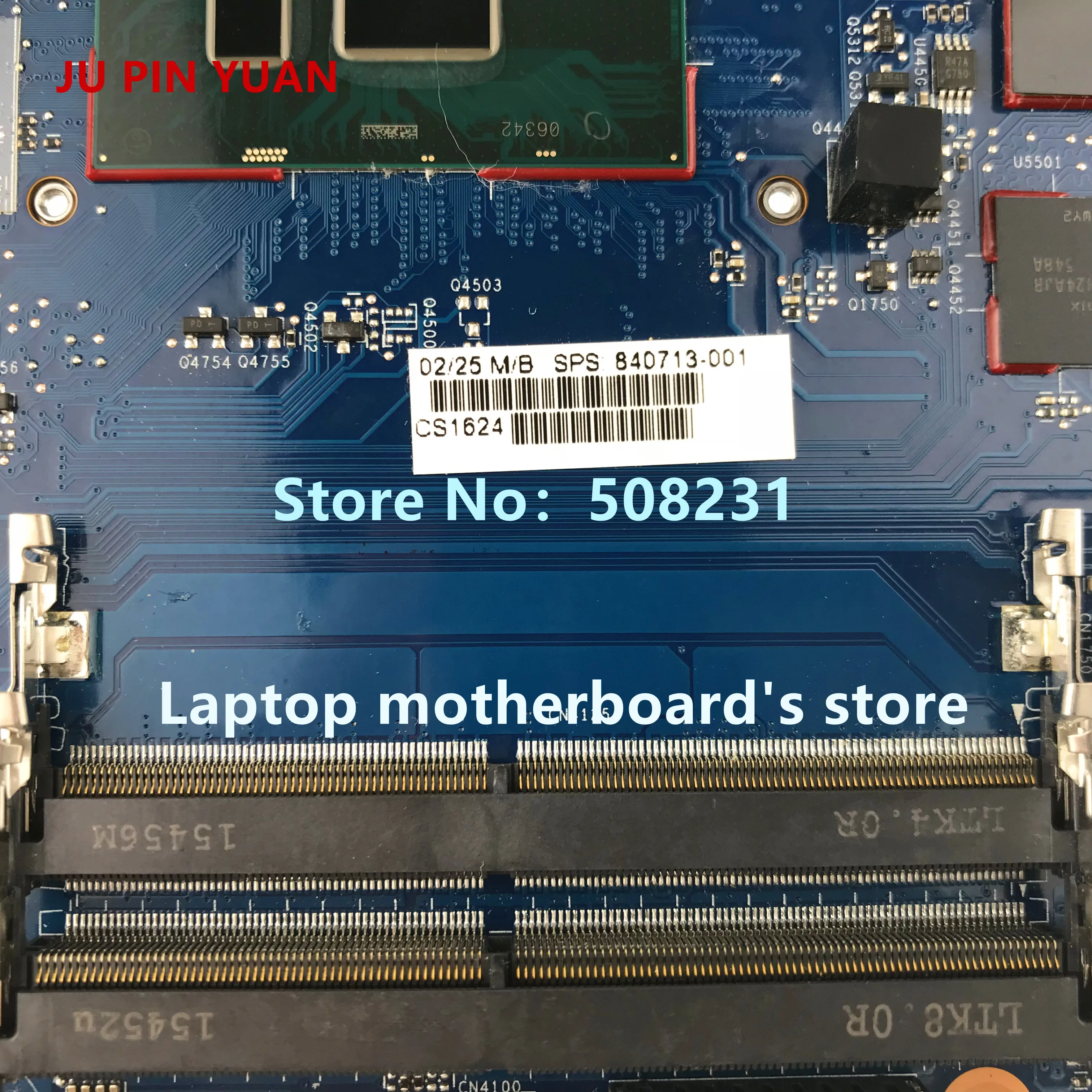 JU PIN Юань 601-903241 448.08J04.0011 для hp Pavilion x360 Кабриолет 13-u Материнская плата ноутбука PentN3710 полностью протестирована