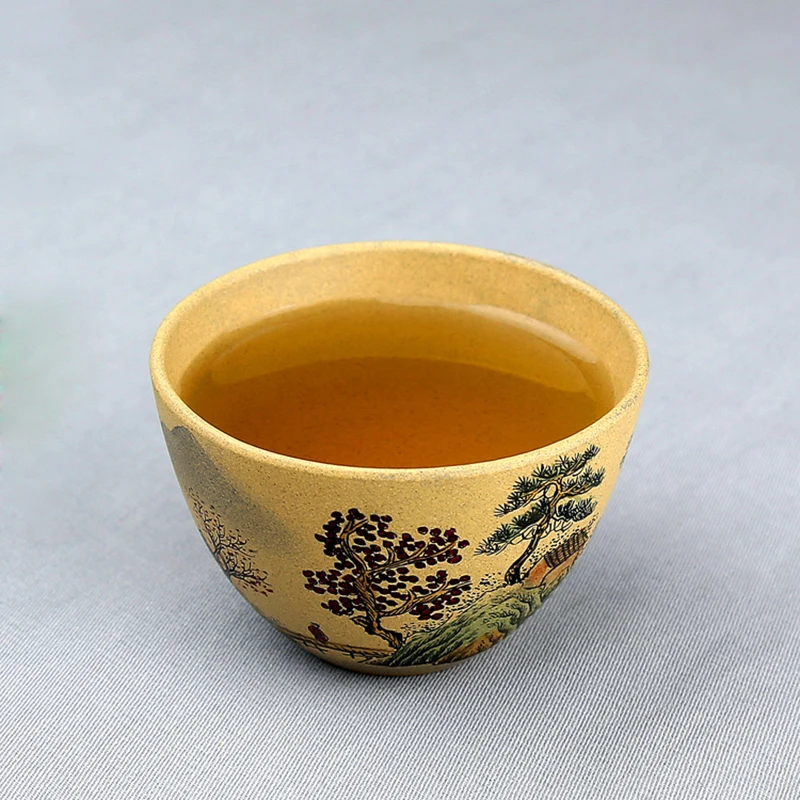 Оригинальная чайная чашка из исинской глины 80 мл | Дом и сад