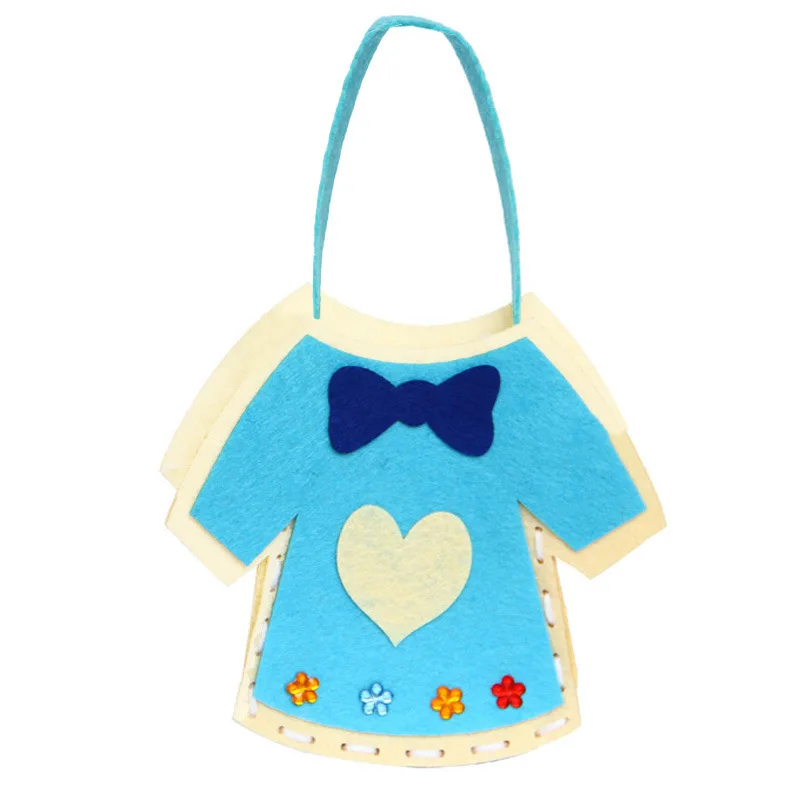 dress blue 22 Детская игрушка EVA резиновые поделки DIY наклейки детский сад игрушка материал мультфильм сумка Детские игрушки Девочка Ремесла Дети ремесла наборы - Цвет: dress blue 22