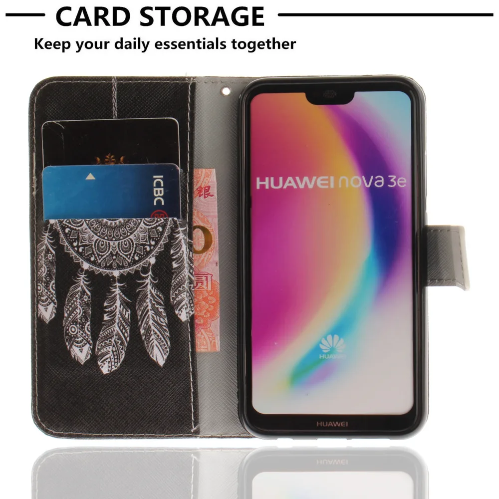 Чехол для Huawei Y5 Y9 2018 Роскошный кожаный флип чехол Honor 8 9 i 9Lite P20 Pro P10 p8 телефона с