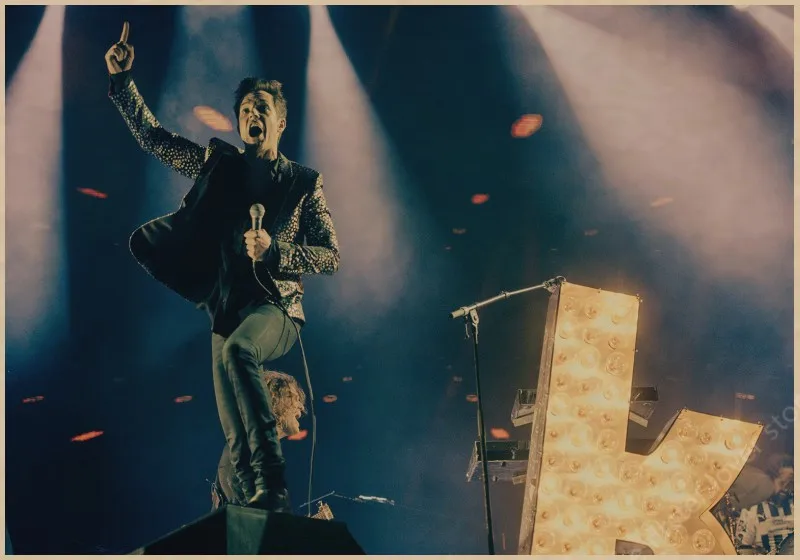 The Killers винтажный Ретро рок-группа музыкальная гитара матовый плакат на крафт-бумаге стикер на стену домашний декор - Цвет: 10