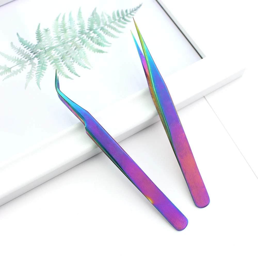 1 шт. хамелеоновый пинцет для бровей нержавеющая сталь сверхточный зажим