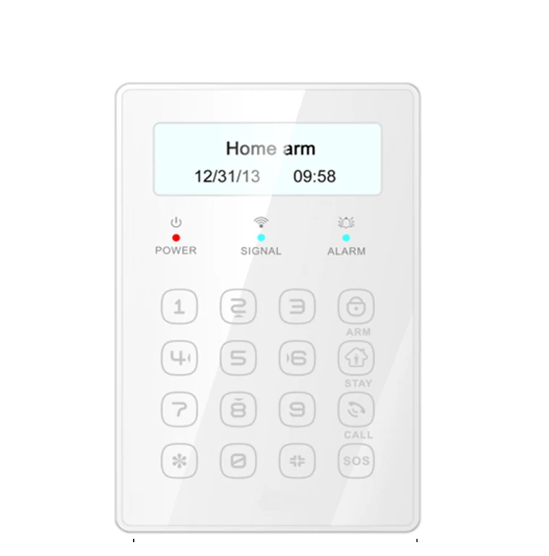 for Burglar alarm KEYPAD 433mhz keypad JP-08 with LCD display / touch program menu wireless keyboard | Безопасность и защита