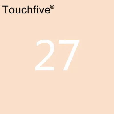 27 TOUCHFIVE дополнительный цвет двойная головка художественные маркеры Кисть ручка на спиртовой основе эскизные маркеры манга ручки для рисования товары для рукоделия - Цвет: 27
