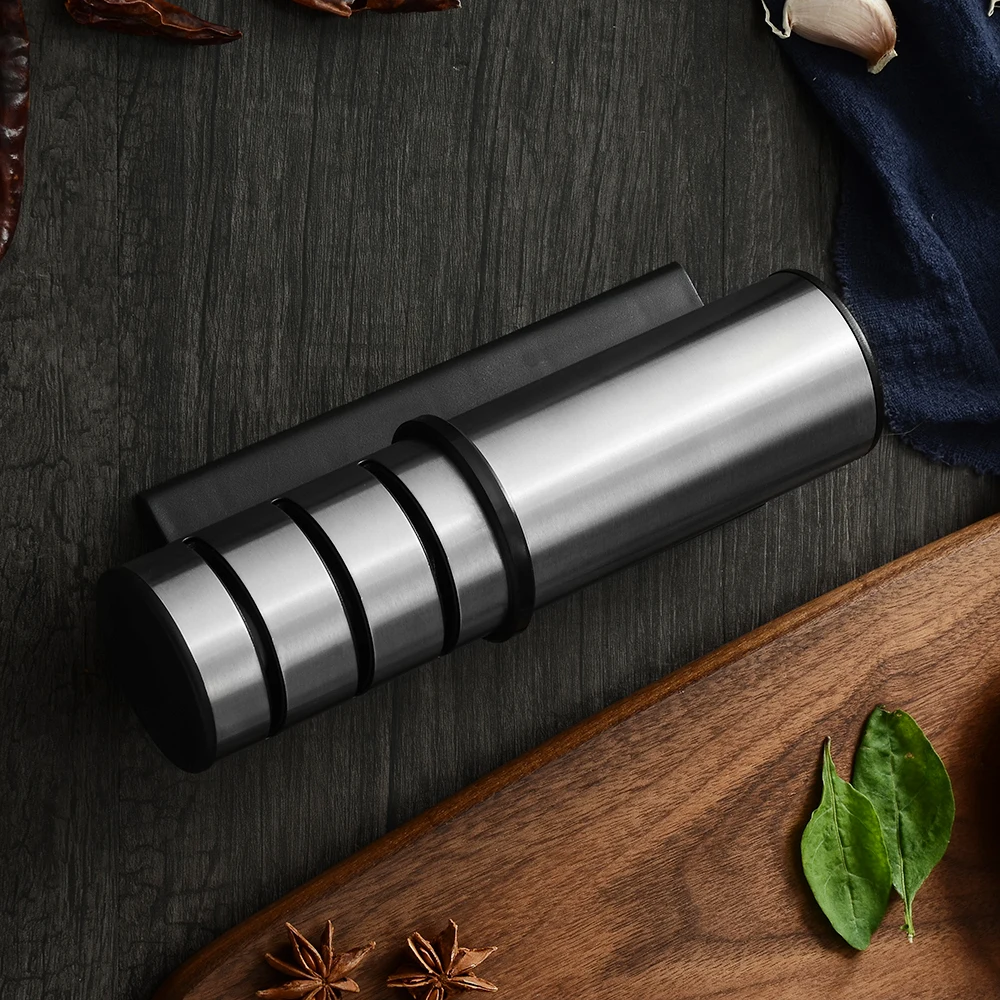 Точилка для кухонных ножей 3 в 1 из нержавеющей стали|Точилки| |