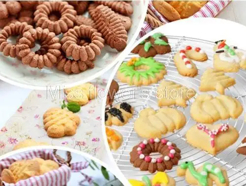 Машина для изготовления печенья и печенья, пресс-машина для украшения торта+ 20 форм, 4 насадки