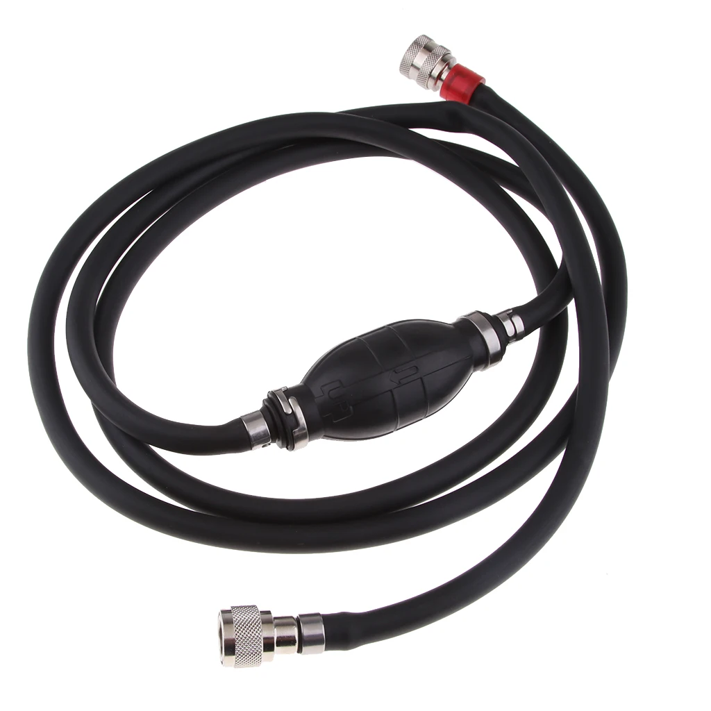 

2019 New 240cm Rubber Pump Hand Squeeze Primer Bulb With Pipe Black For Boat Yacht Marine Fuel Outboard Model