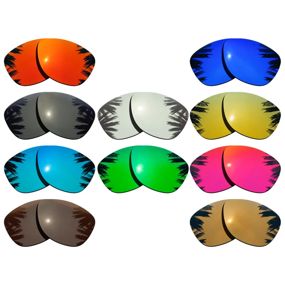 Сменные поляризационные зеркальные линзы для оправы Oakley Frogskins разных цветов |